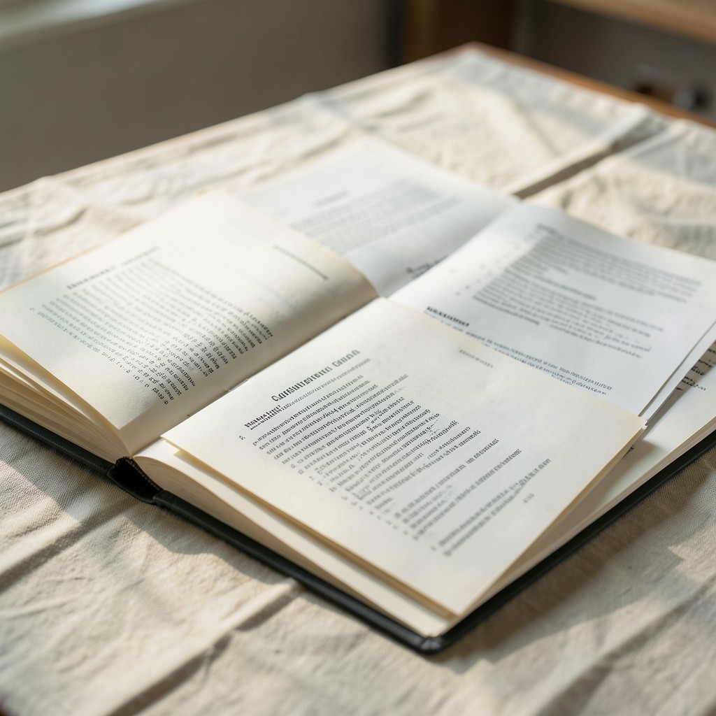 Folder of capital statements prepared for a reporting workshop